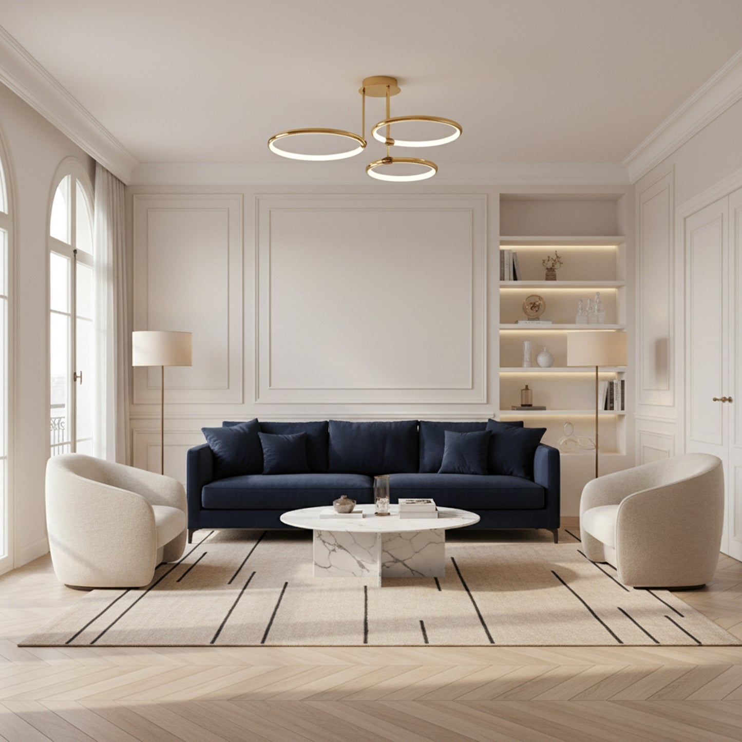 Lampă De Tavan G122-3c Gold Led  2