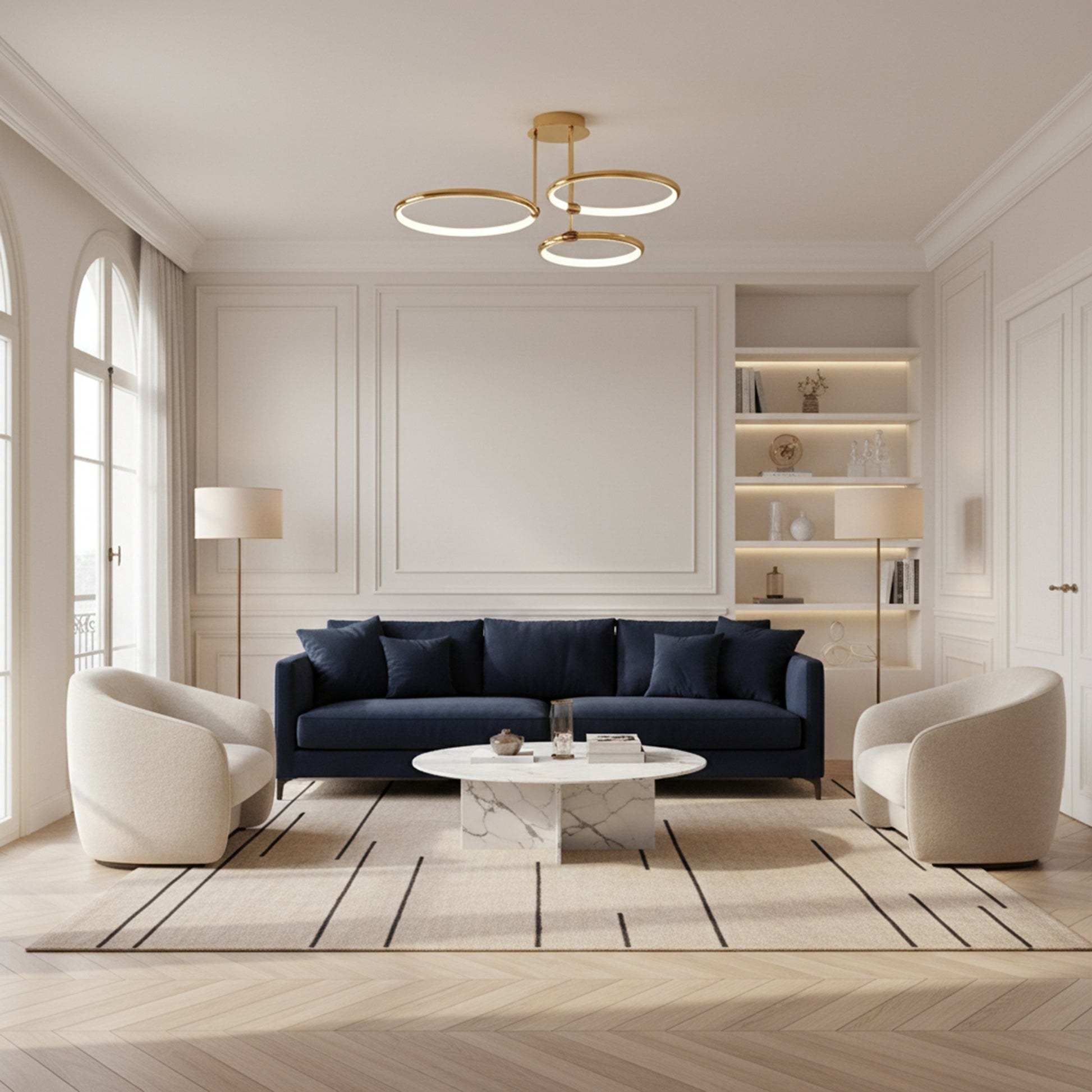 Lampă De Tavan G122-3c Gold Led  2