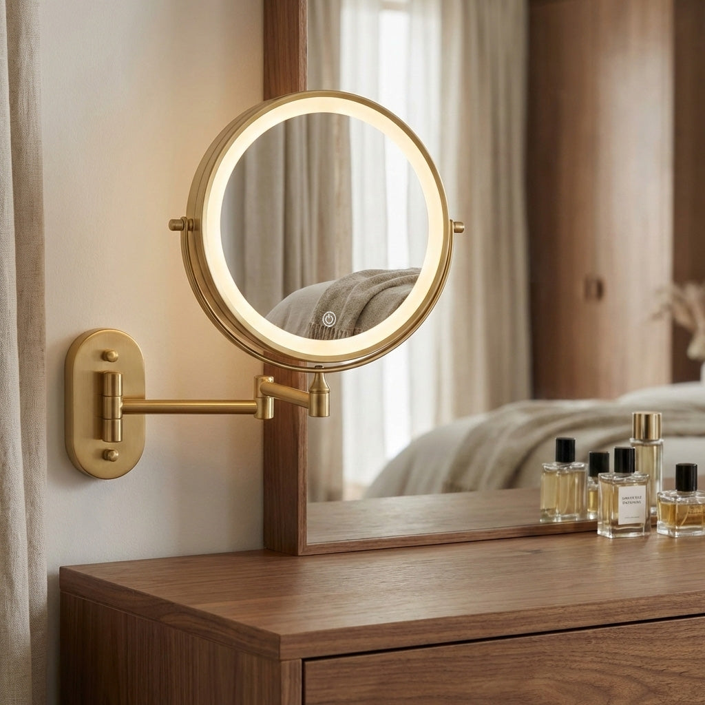 Oglindă LED Glow Brush Gold  7