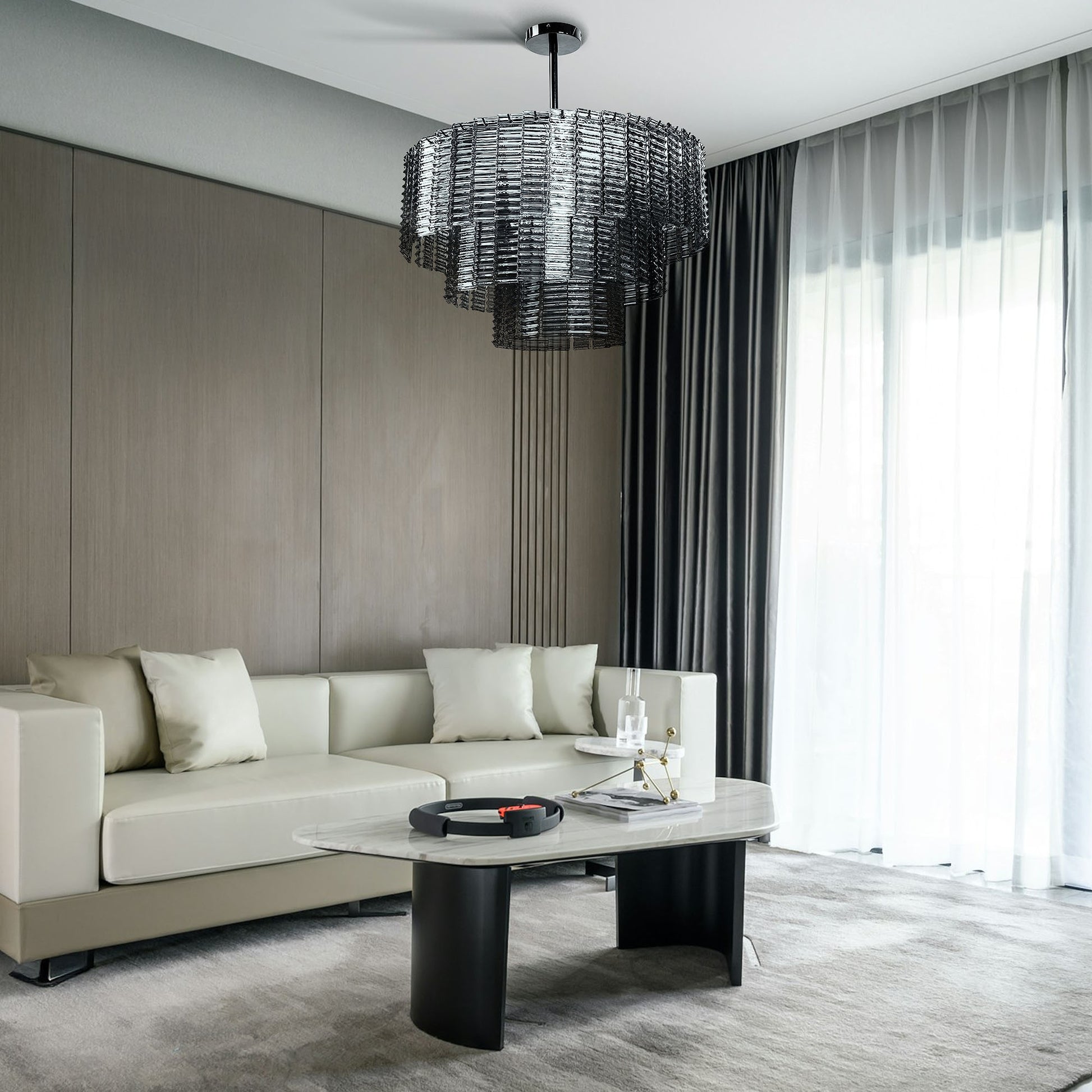 Lustră Suspendată De Tavan APP1678-8CP Gri  11