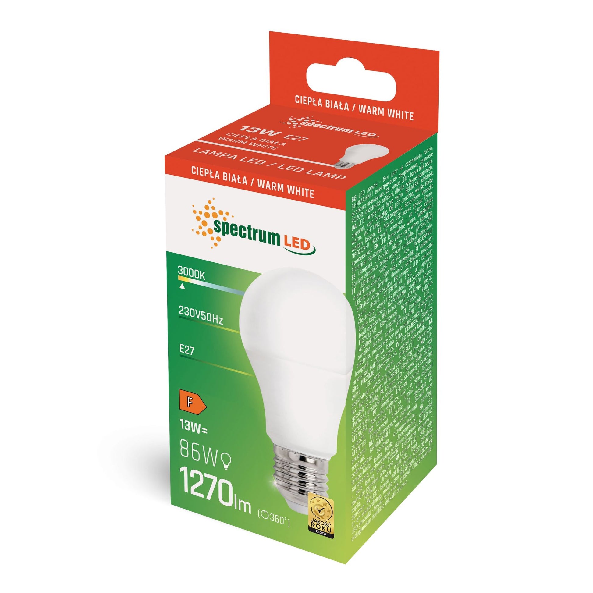 Bec LED Cald E-27 230V 13W 13892  2