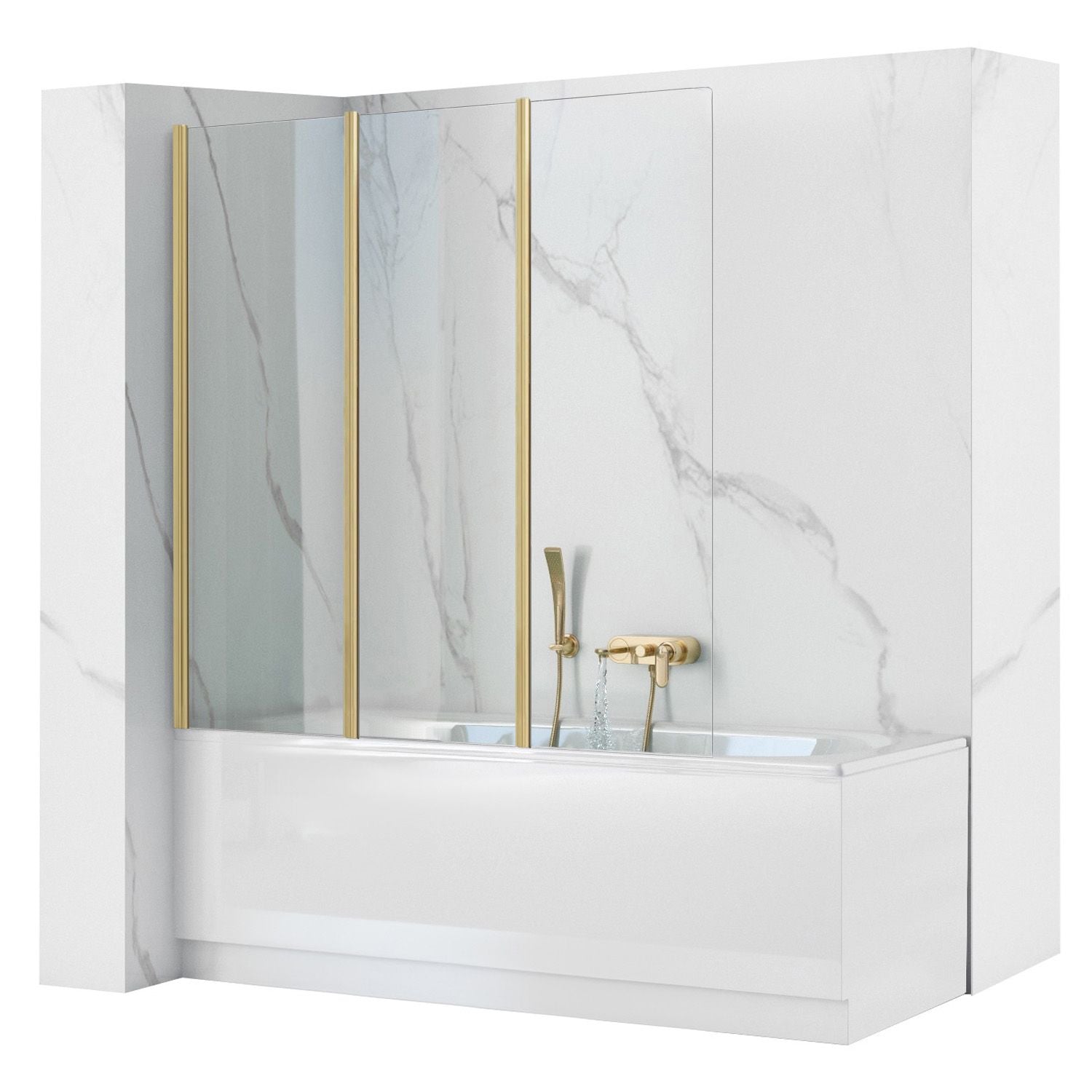 Panou pentru cada pliabil Rea Agat-3 120 BRUSH GOLD 1