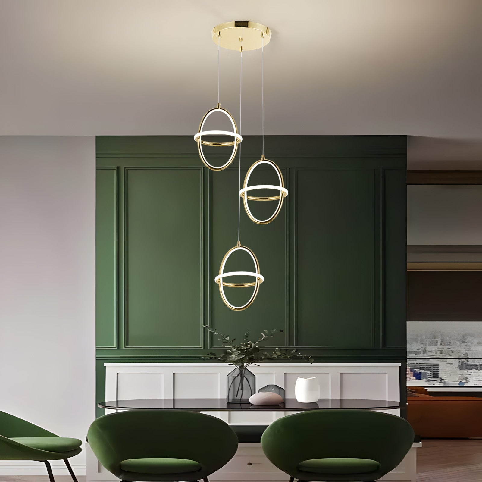 Lampă Suspendată Led G064-3cpr Gold  5