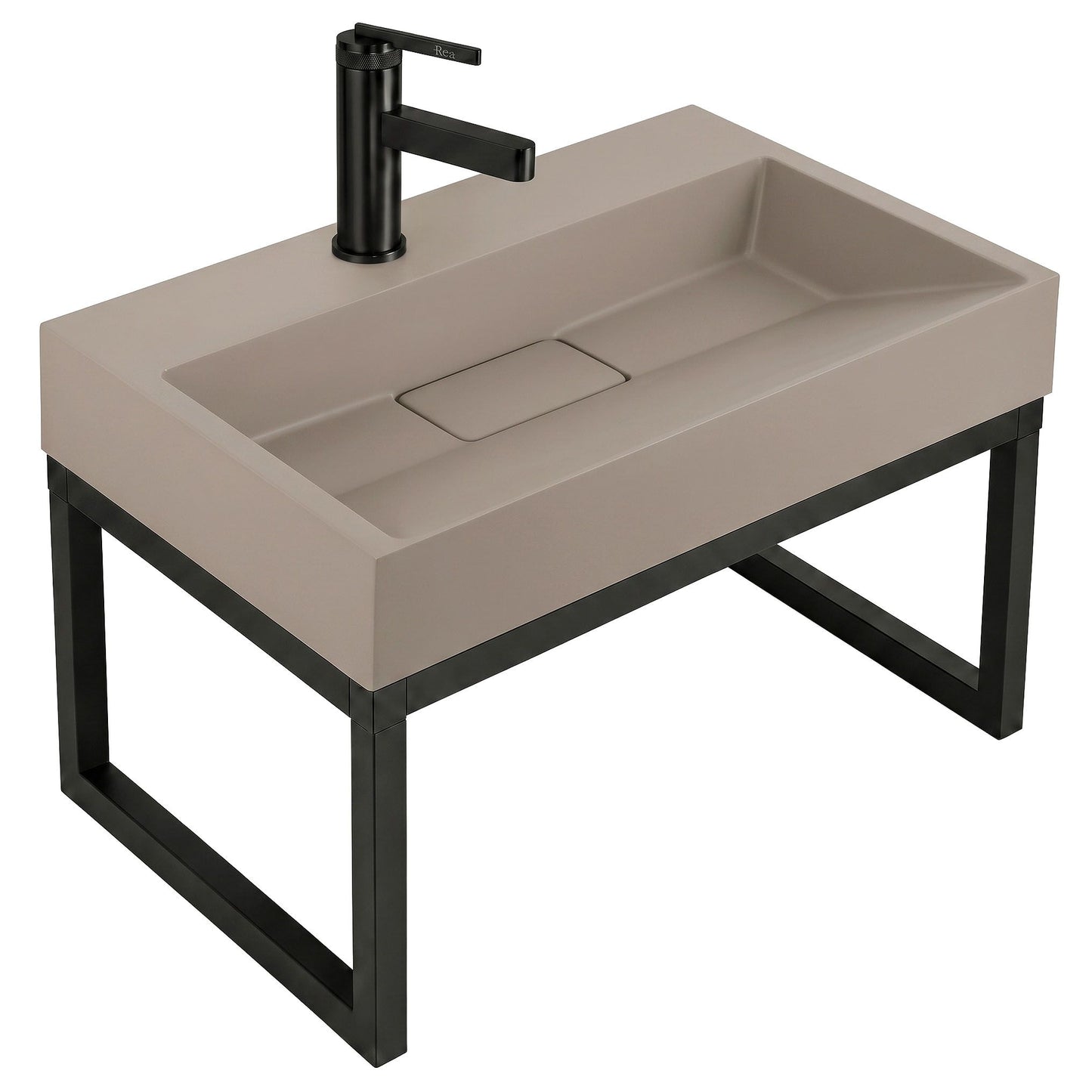Lavoar Din Compozit Rea GOYA TAUPE 50CM + Cadru 1