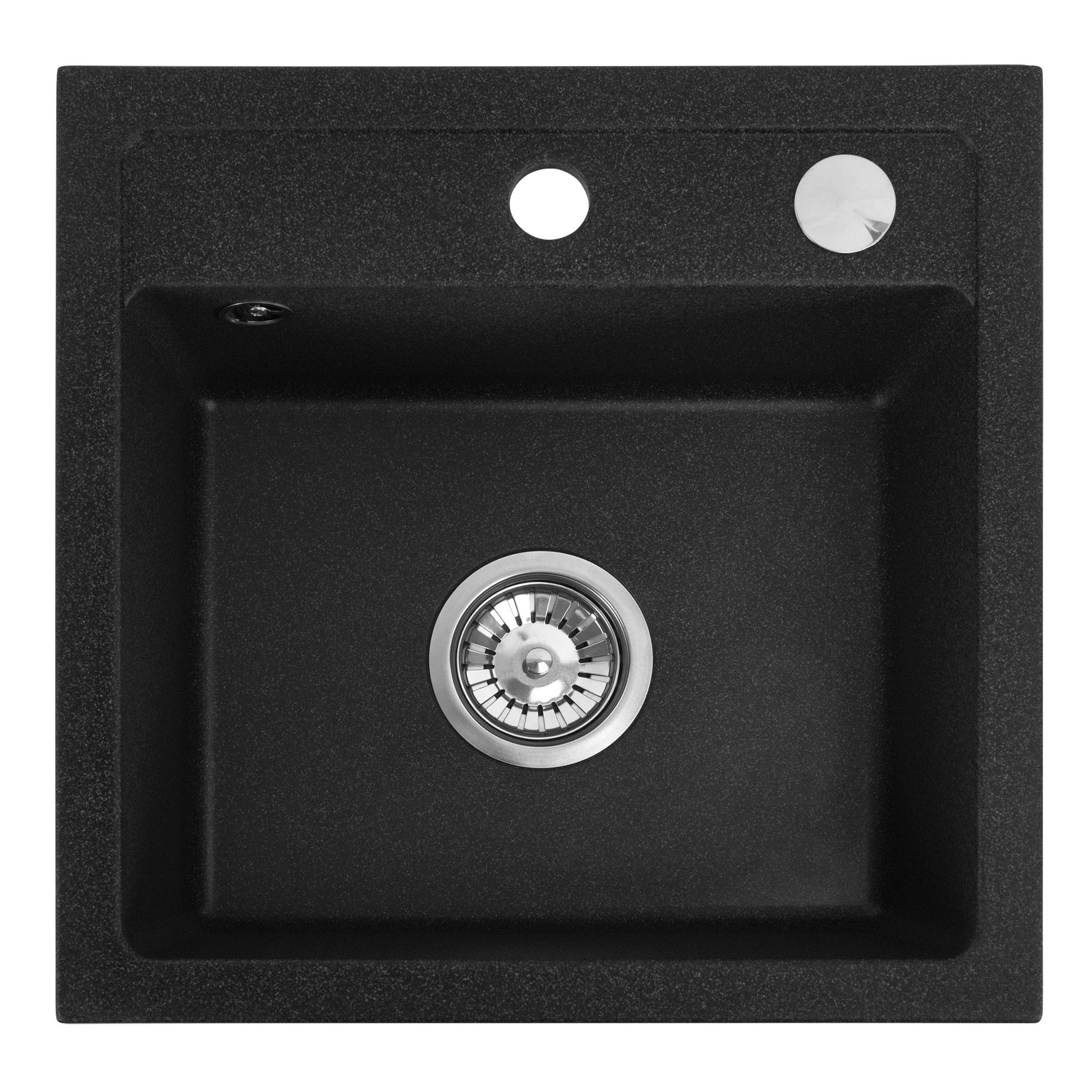 Chiuveta bucatarie Granit West black metalic Negru  1