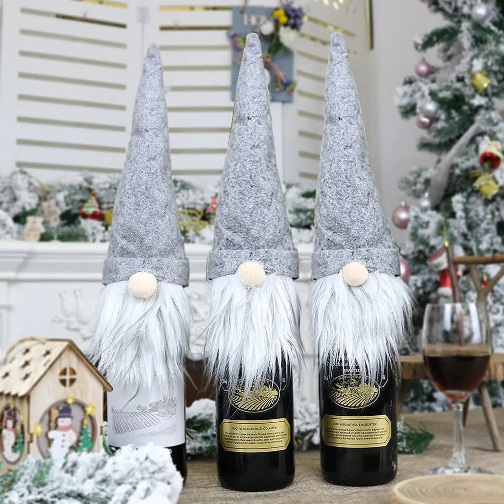 Husă De Crăciun Pentru Sticlă Santa KF323-6 16