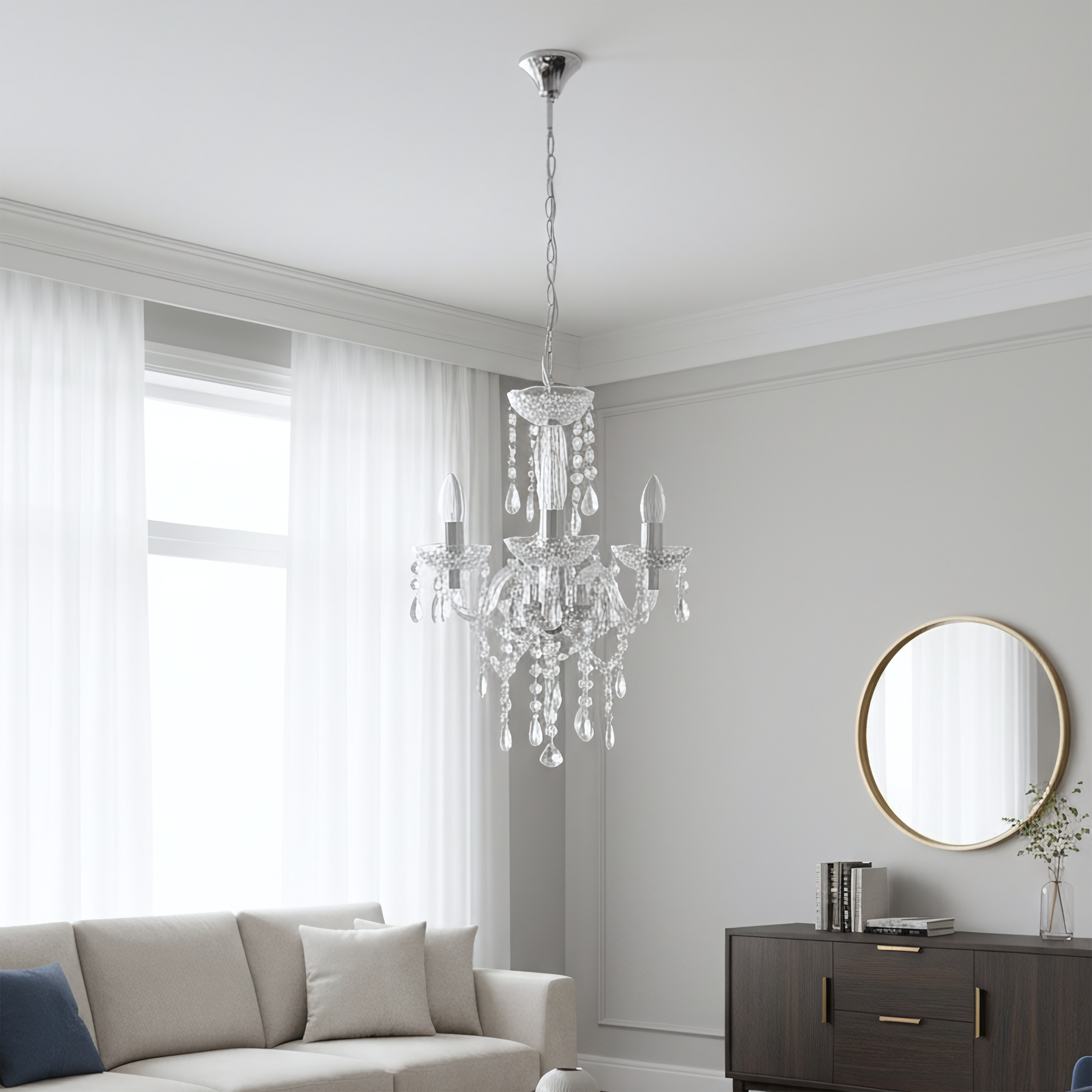 Lampă Suspendată Ebt006-3cp Transparent  4