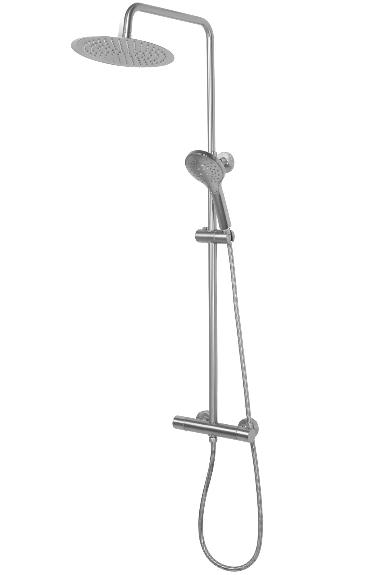 Coloana de dus cu termostat REA VINCENT NICKEL BRUSH INOX  5