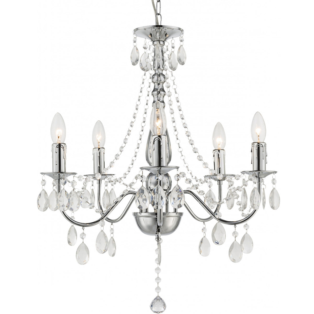 Lampă Suspendată Ebt014-5cp Chrome  8