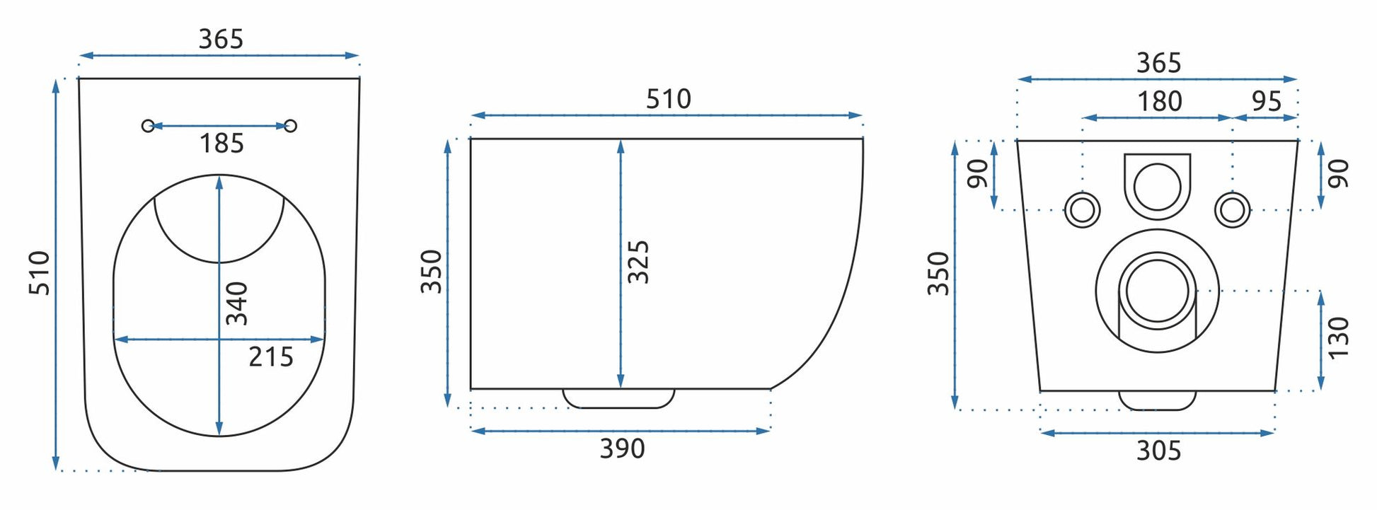 VAS WC SUSPENDABIL MARTIN SLIM RIMLESS DUROPLAST 10