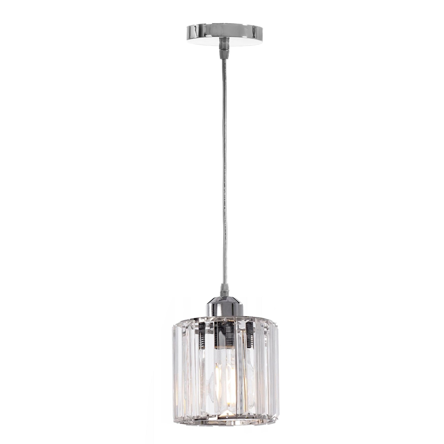 Lampă de tavan cristal argintiu APP508-1CP  2