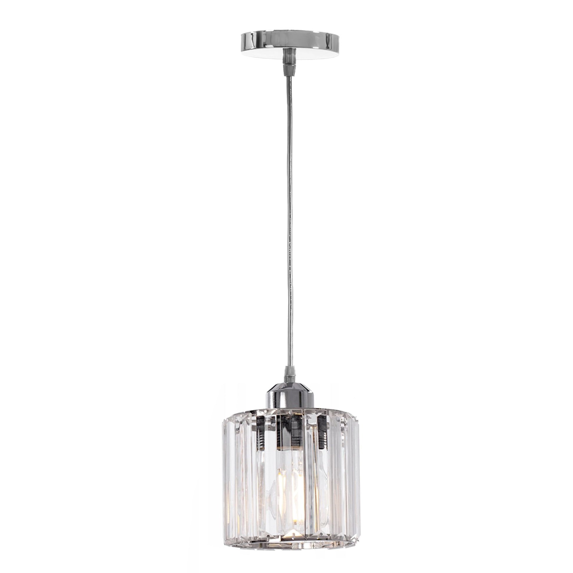 Lampă de tavan cristal argintiu APP508-1CP  2