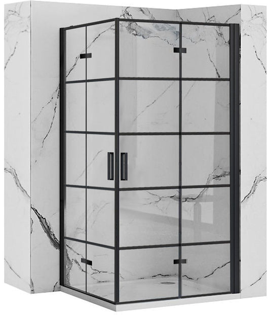 Cabina dus Rea Molier Black Double 80x100  1