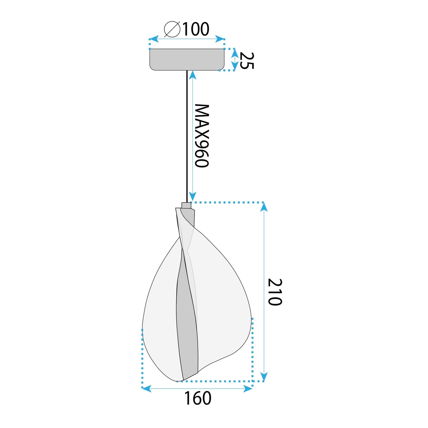 Lampa Led G129-cp Gold  9