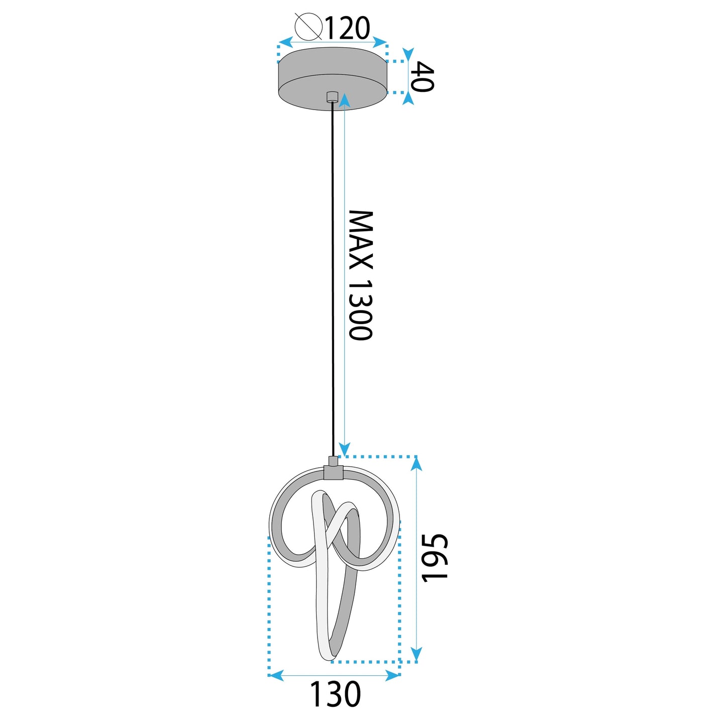 Lampă Suspendată Led Lhj092-1cp Gold  6
