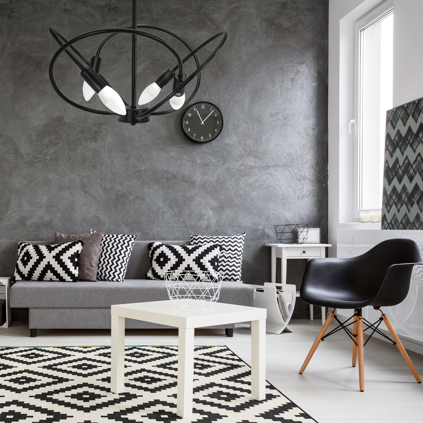 Lampa 4 Black APP1093-4C  4