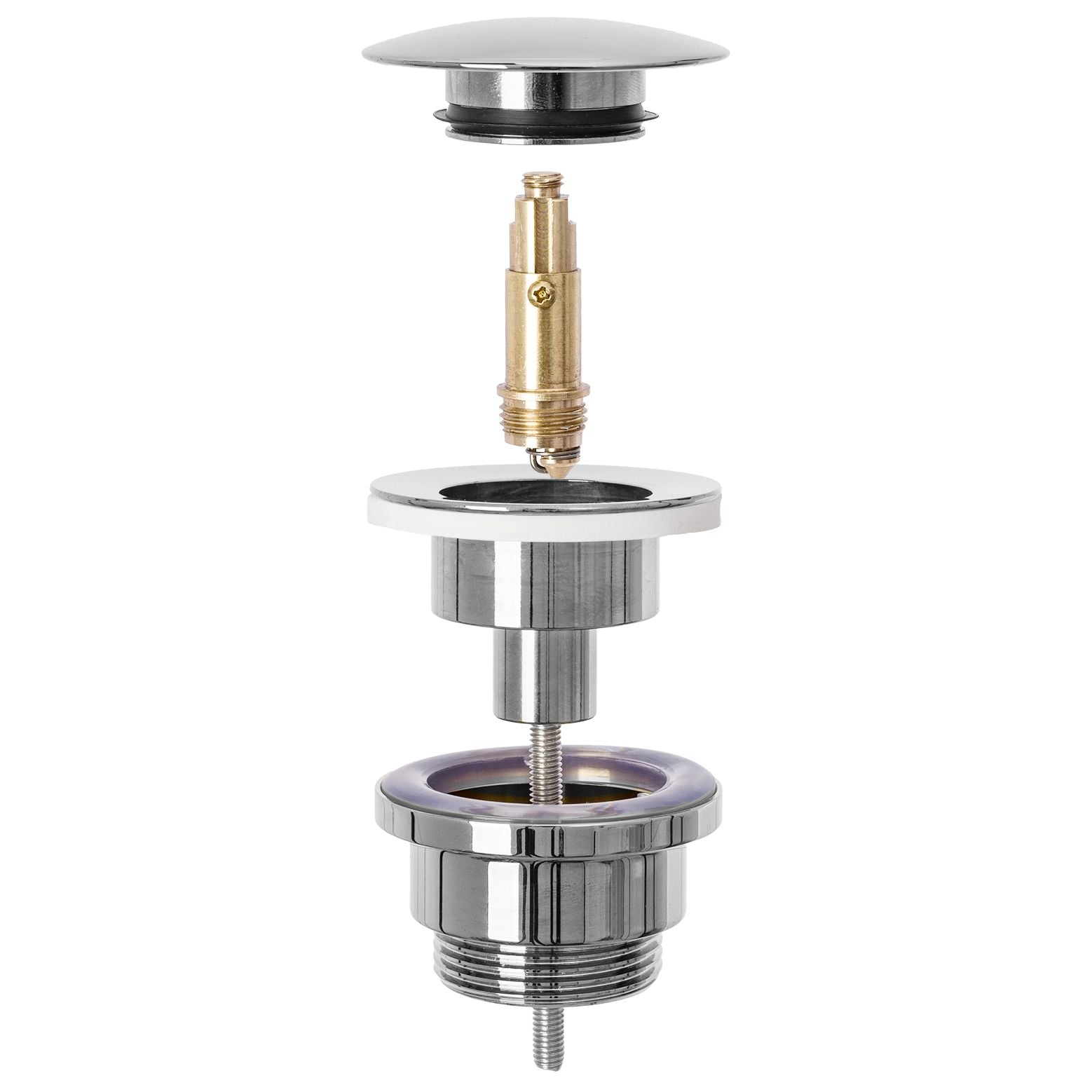 Dop pentru lavoar cu un click-clack universal Rea Chrome  2