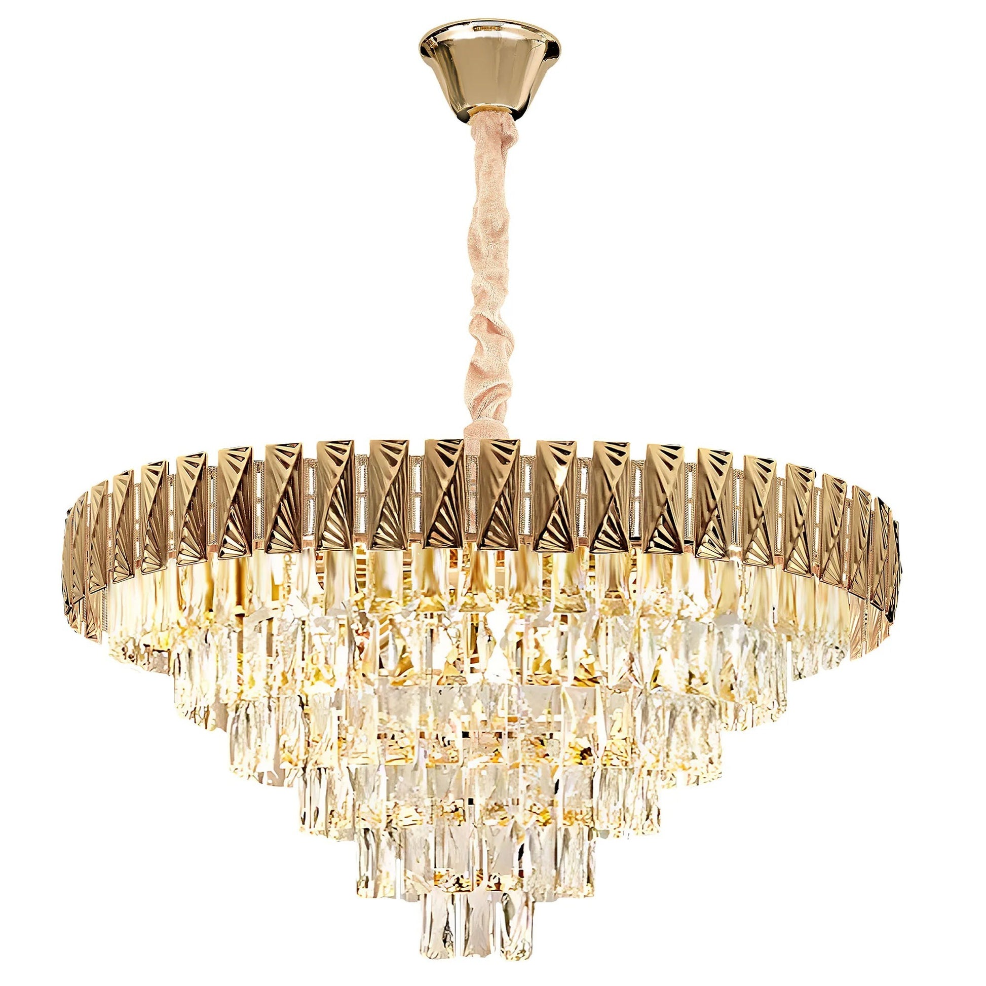Lampă suspendată Cristal G061-CP 80CM GOLD  1