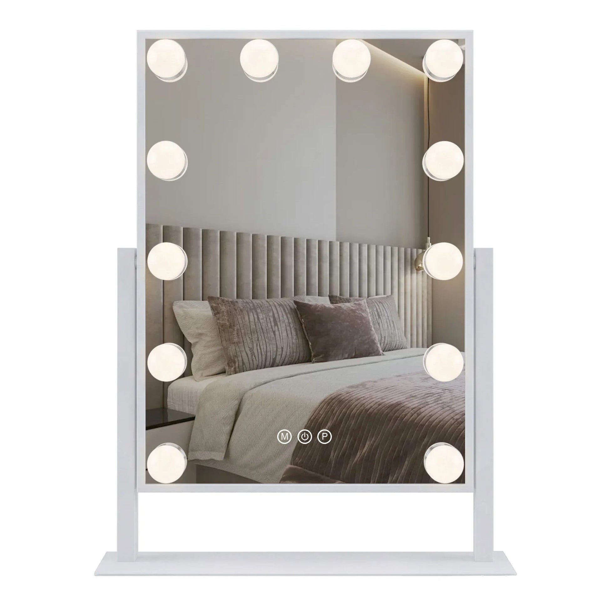 Oglindă LED HOLLYWOOD White 30x40  1
