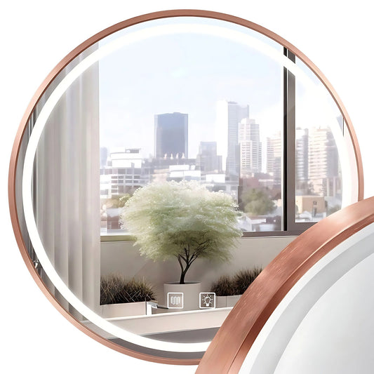 Oglindă LED 80cm MMJ BRUSH COPPER  1