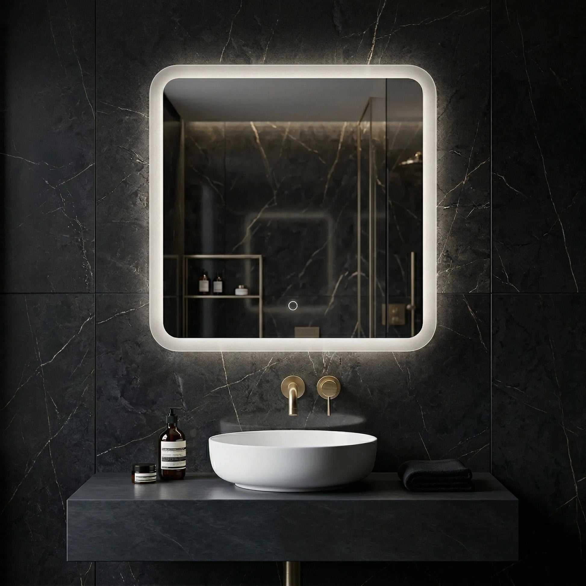Oglindă LED 70x70cm TOP-2  1