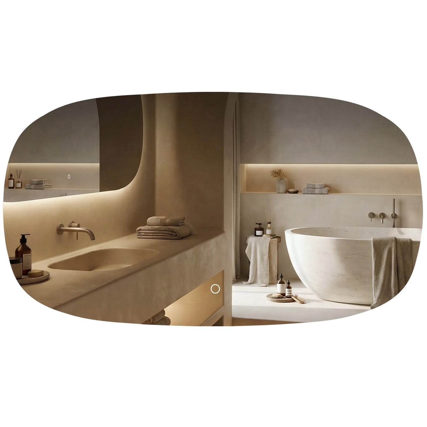 Oglindă LED 100x60cm TOP-4  1