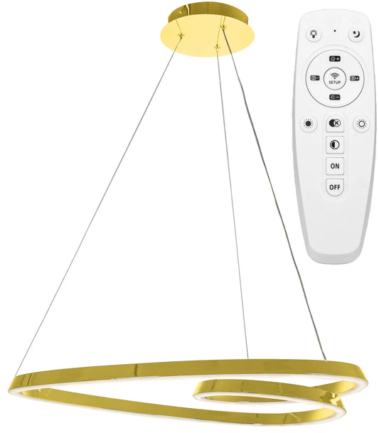 Lampa LED APP7797-cp Gold + Remote Control  1