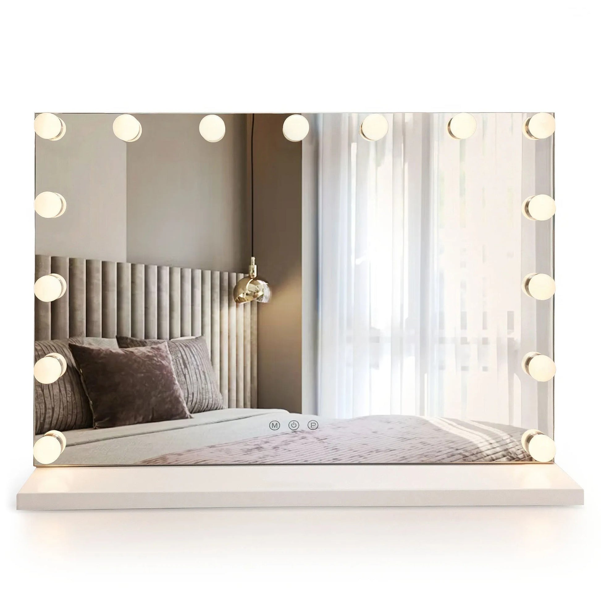 Oglindă LED HOLLYWOOD White 80x60  1