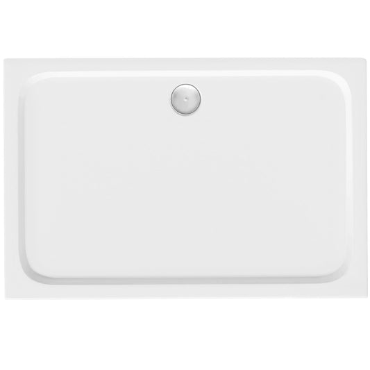 Cada pentru dus din acril Rea Belmond White 90x120 Capac aur periat 1