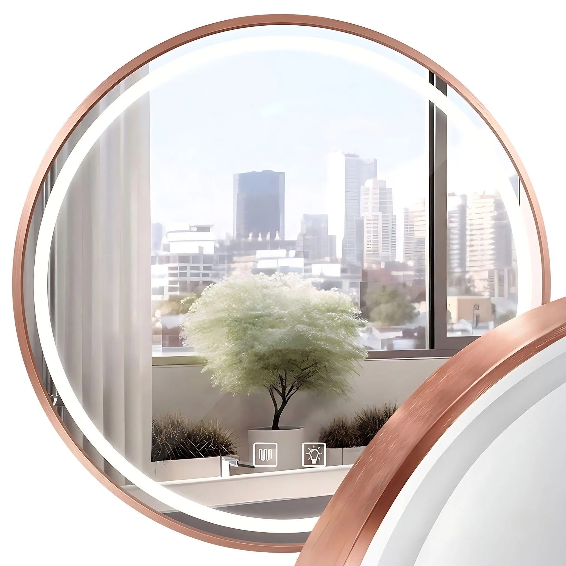 Oglindă LED 90cm MMJ BRUSH COPPER  1