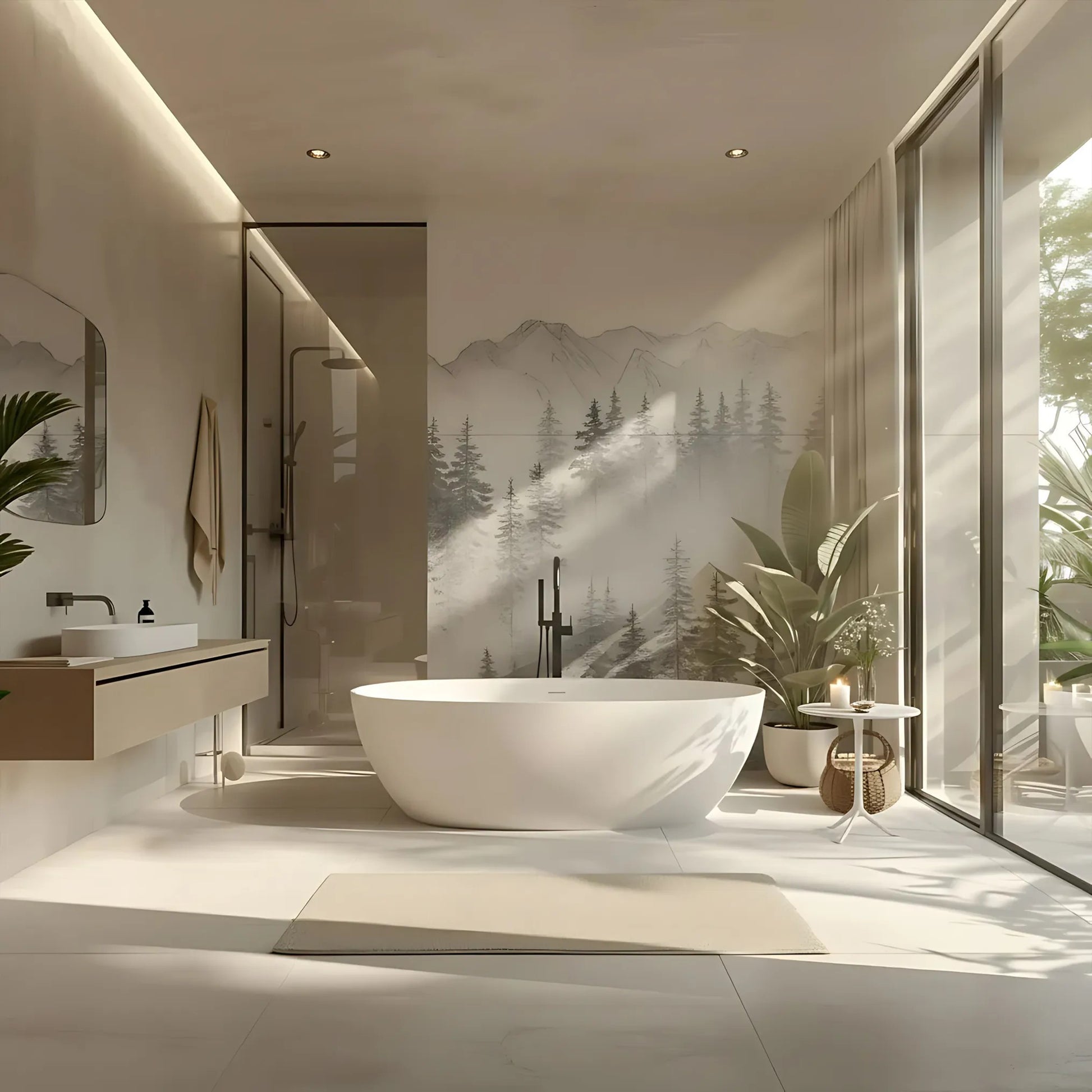 Cadă acrilică freestanding ROMA 170 Capac dop aur periat 1