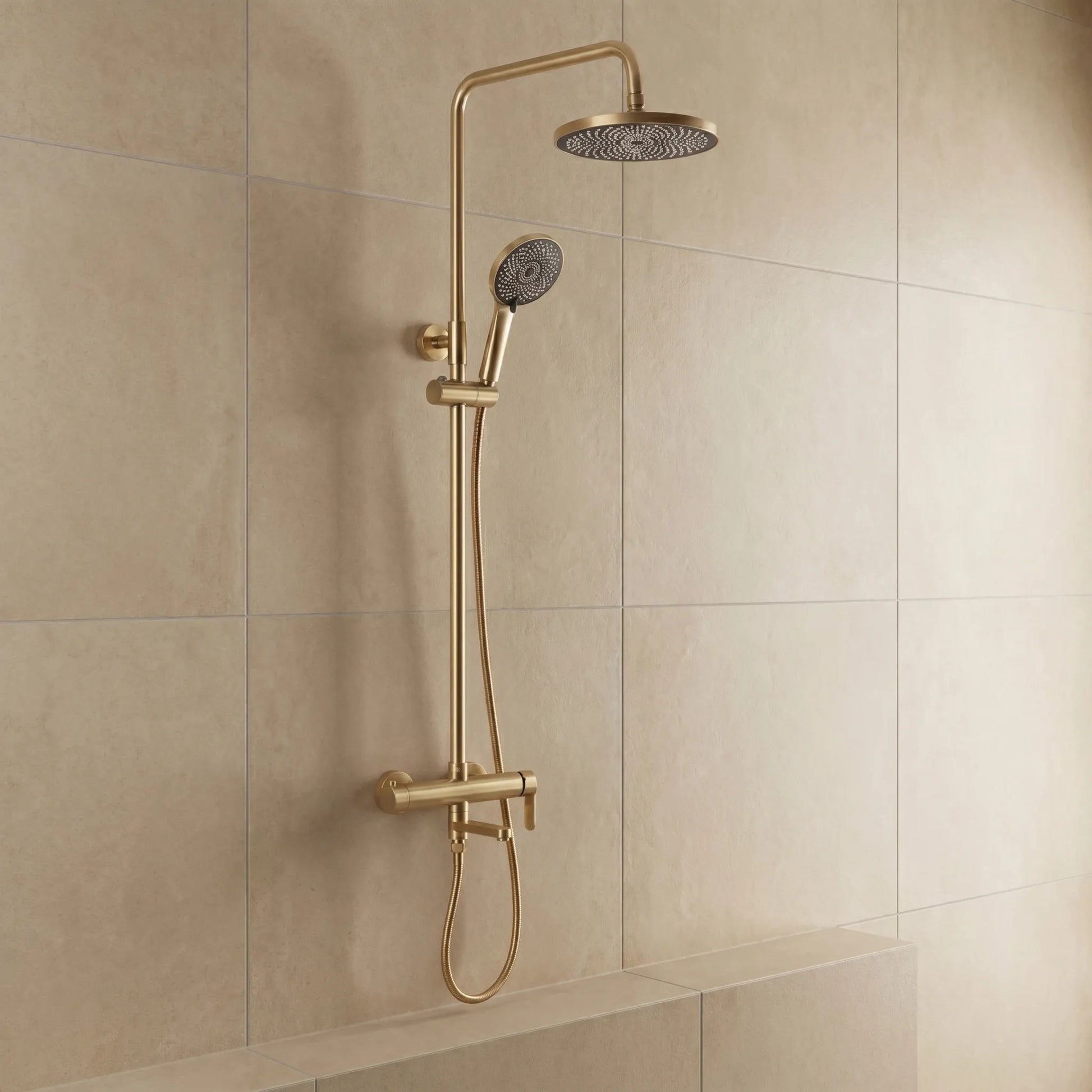Set de Duș Rea Arcos brush gold  1