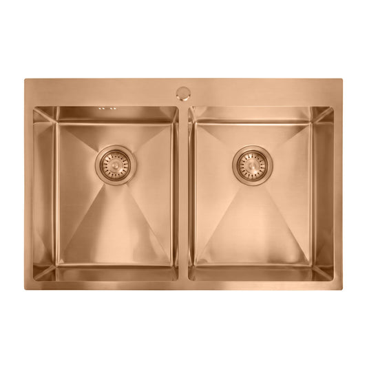 Chiuvetă inox Joel  BRUSH COPPER fără robinet de bucătărie 1