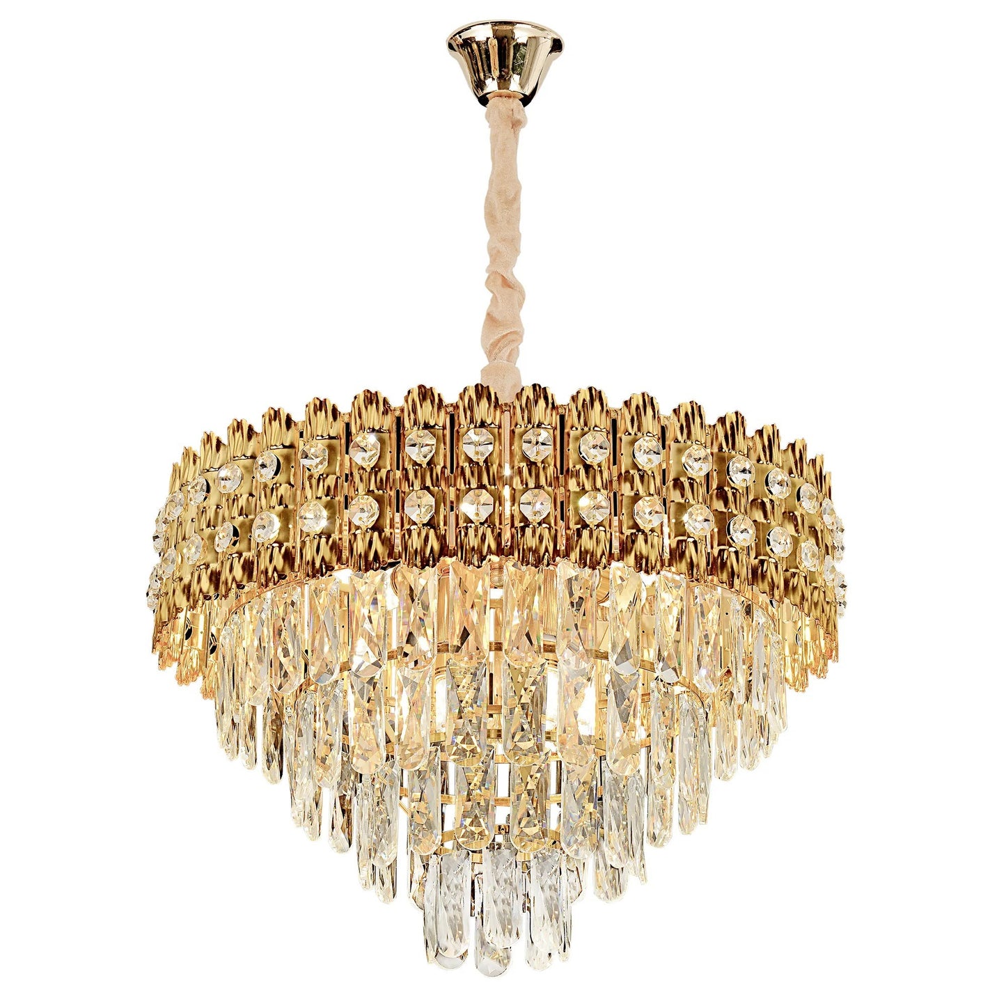 Lampă suspendată Cristal G058-CP 60CM GOLD  1