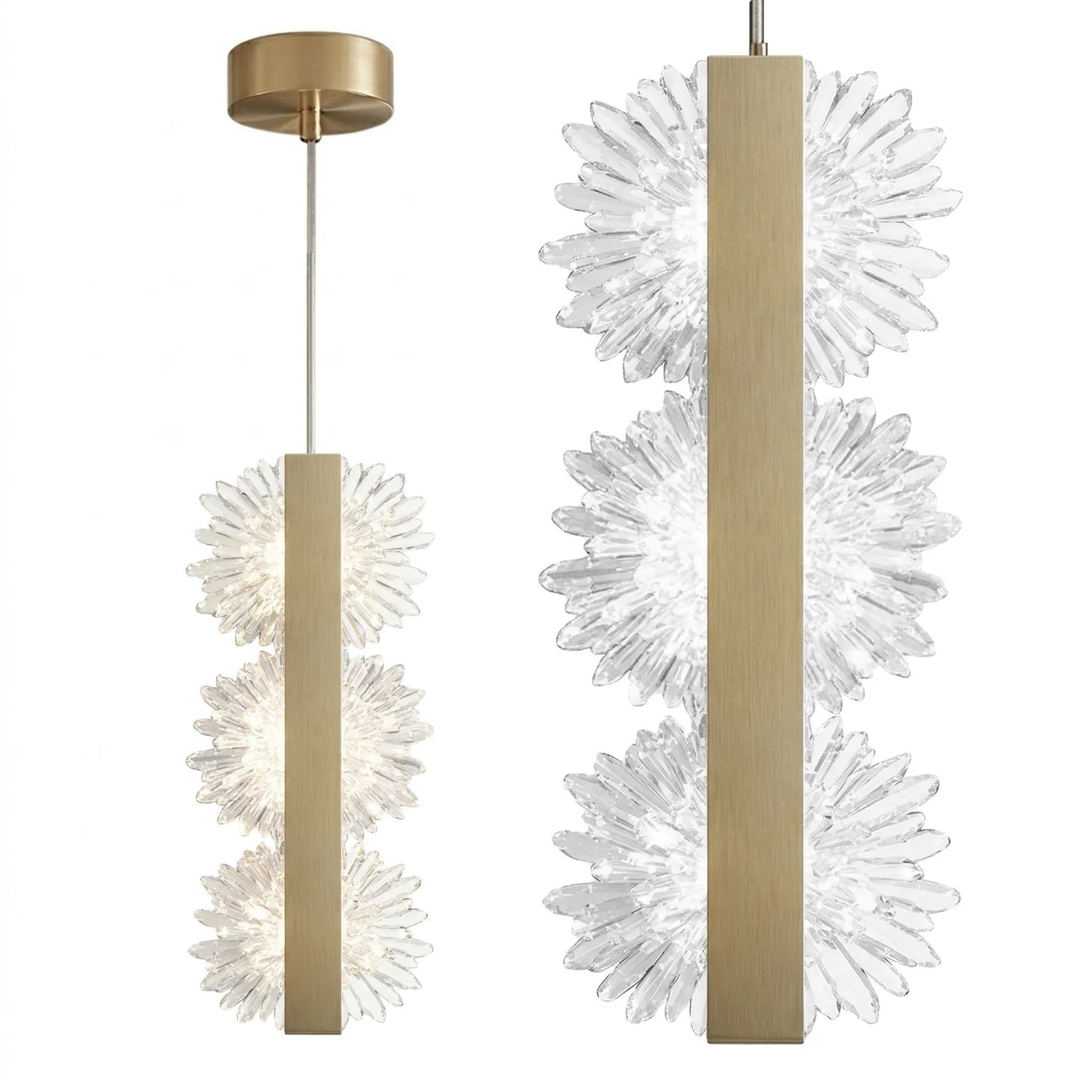 lampă suspendată LED G150-3CP Gold Brush  1