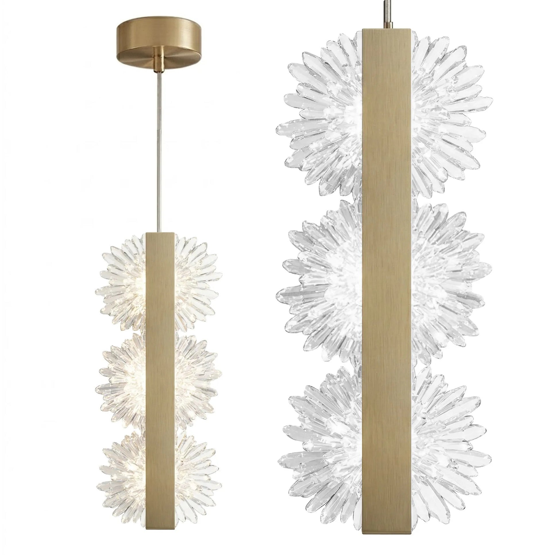 lampă suspendată LED G150-3CP Gold Brush  1