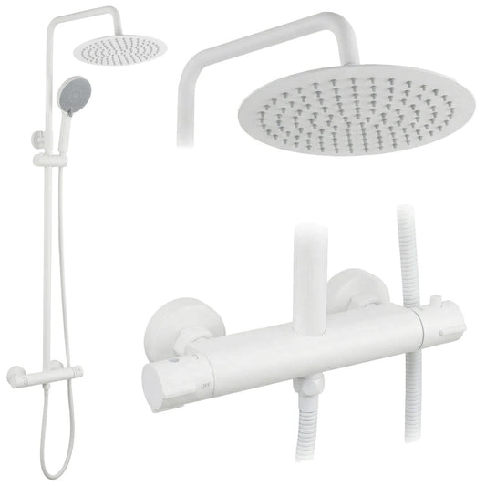 Set de duș fără pipă cu termostat Rea Lungo White  1