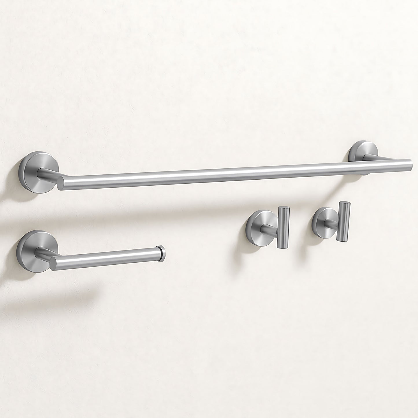 Set accesorii pentru baie  Ari Brush Nickel 4 piese  1