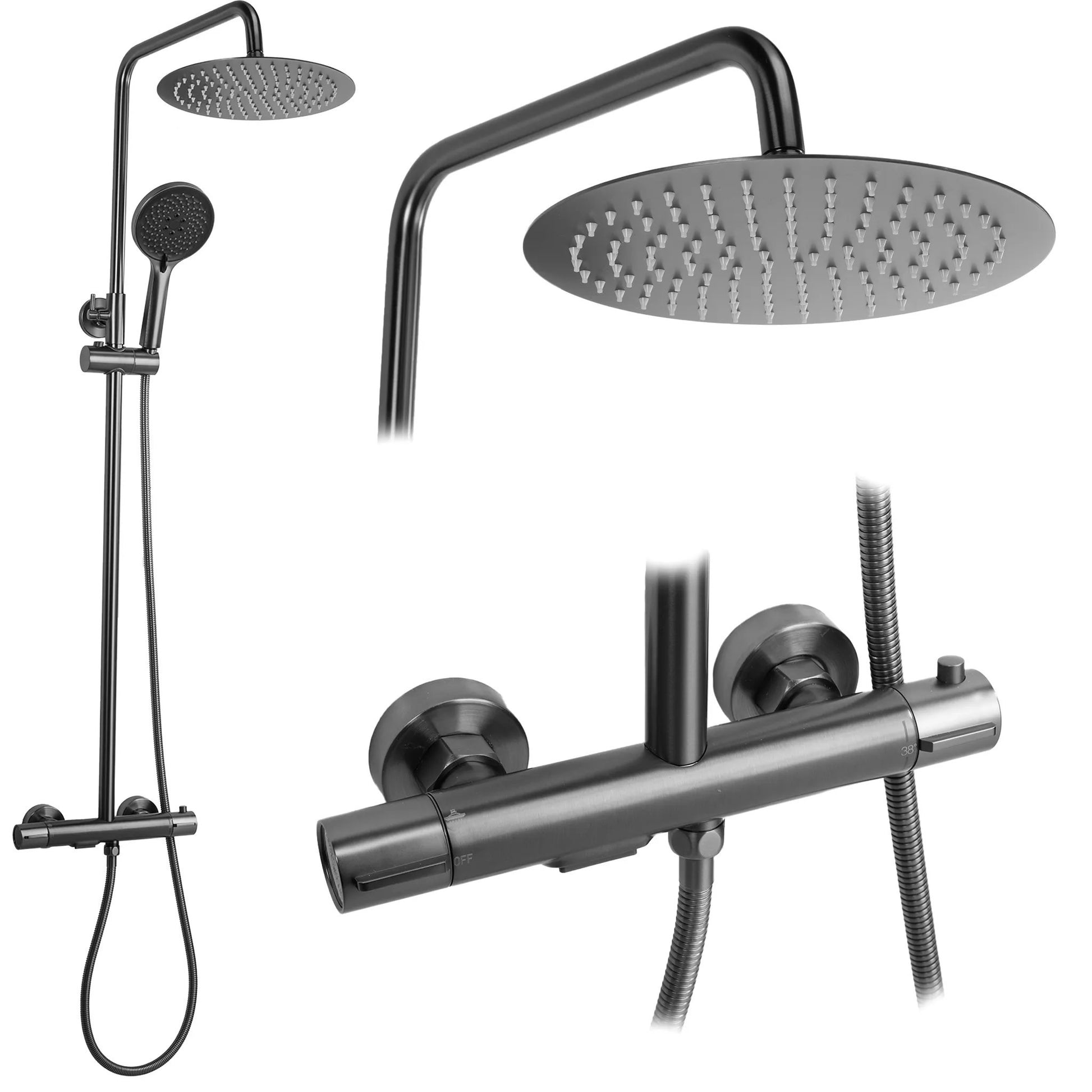 Coloana de dus cu termostat Drop Titan  1