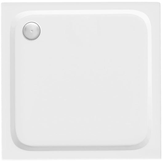 Cada pentru dus din acril Rea Belmond White 90x90 Capac aur periat 1