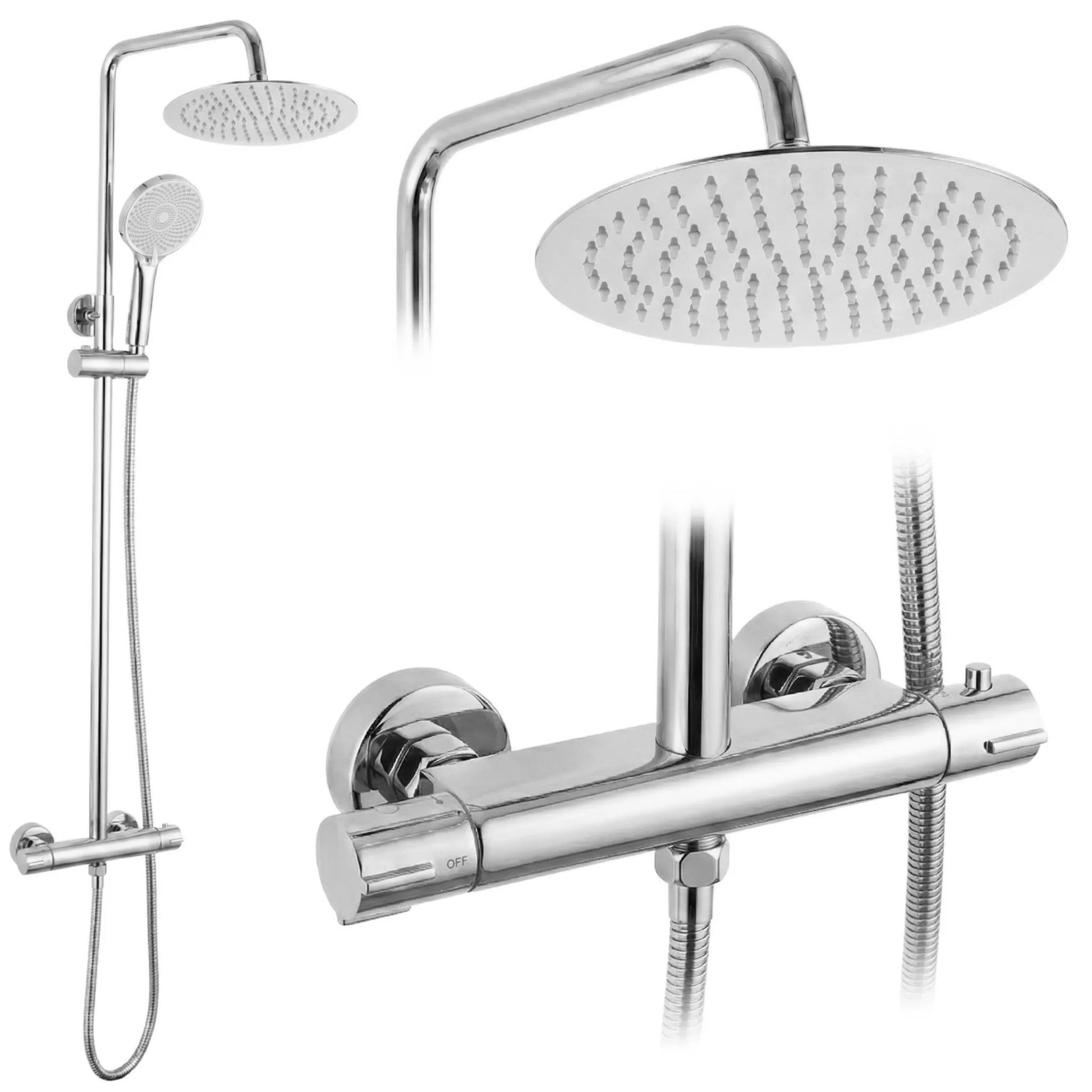 Set de duș fără pipă cu termostat Rea Lungo Chrome  1