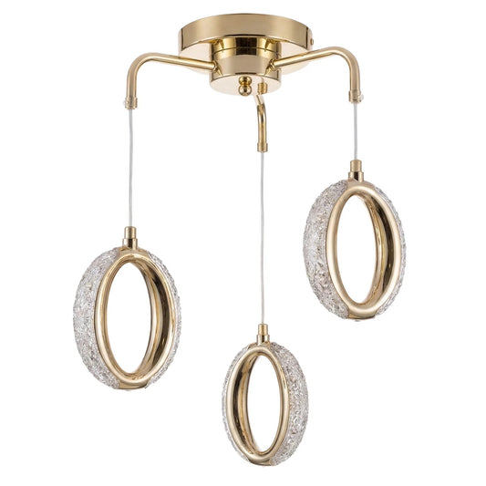 LAMPĂ LED SUSPENDATĂ DE TAVAN G176-3CP GOLD  1