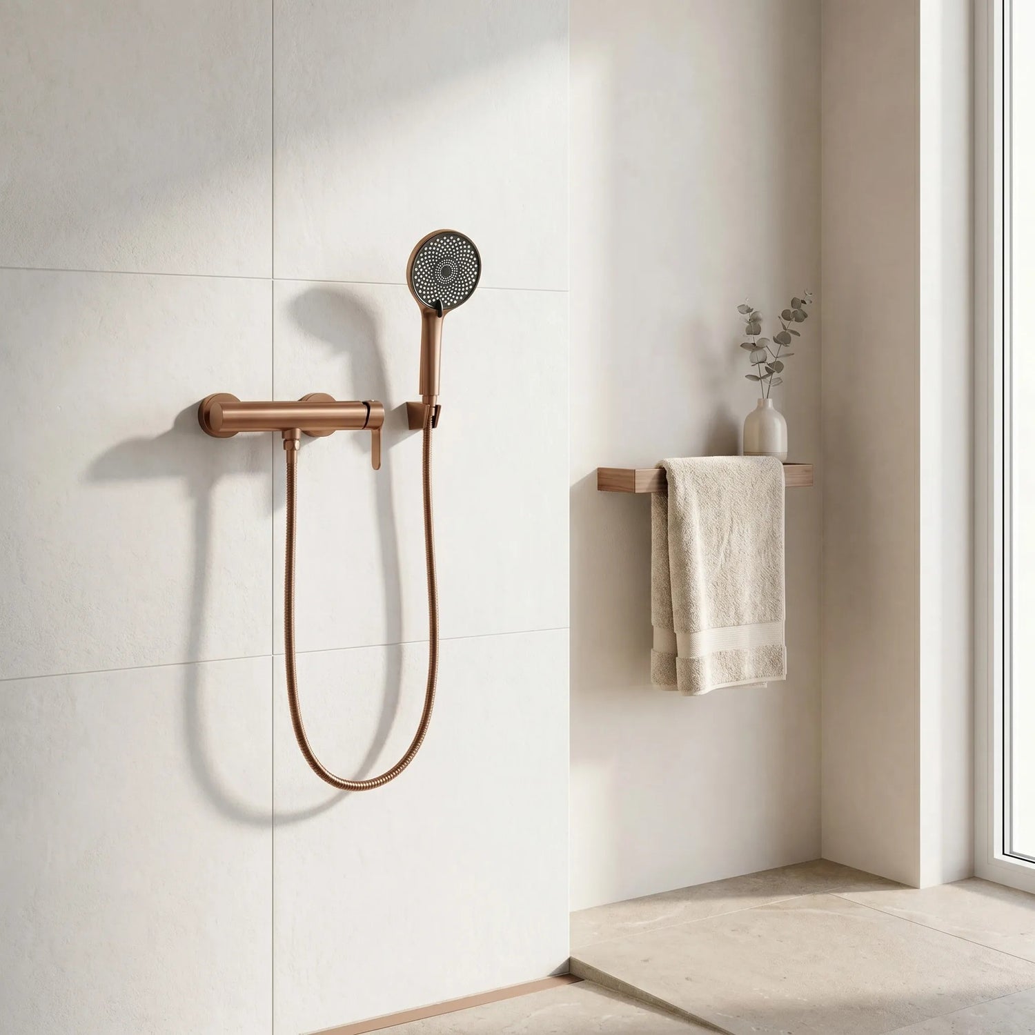 Baterie de duș REA Arcos Brush Copper  1