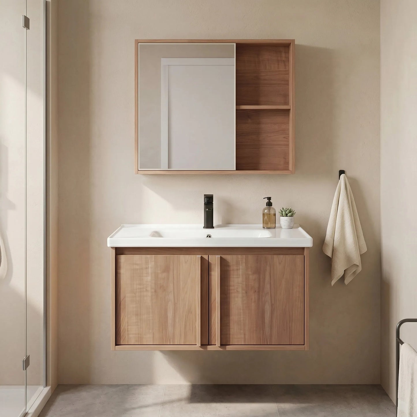 Set mobilier de baie cu lavoar Gama T25023 HHL 70CM  1