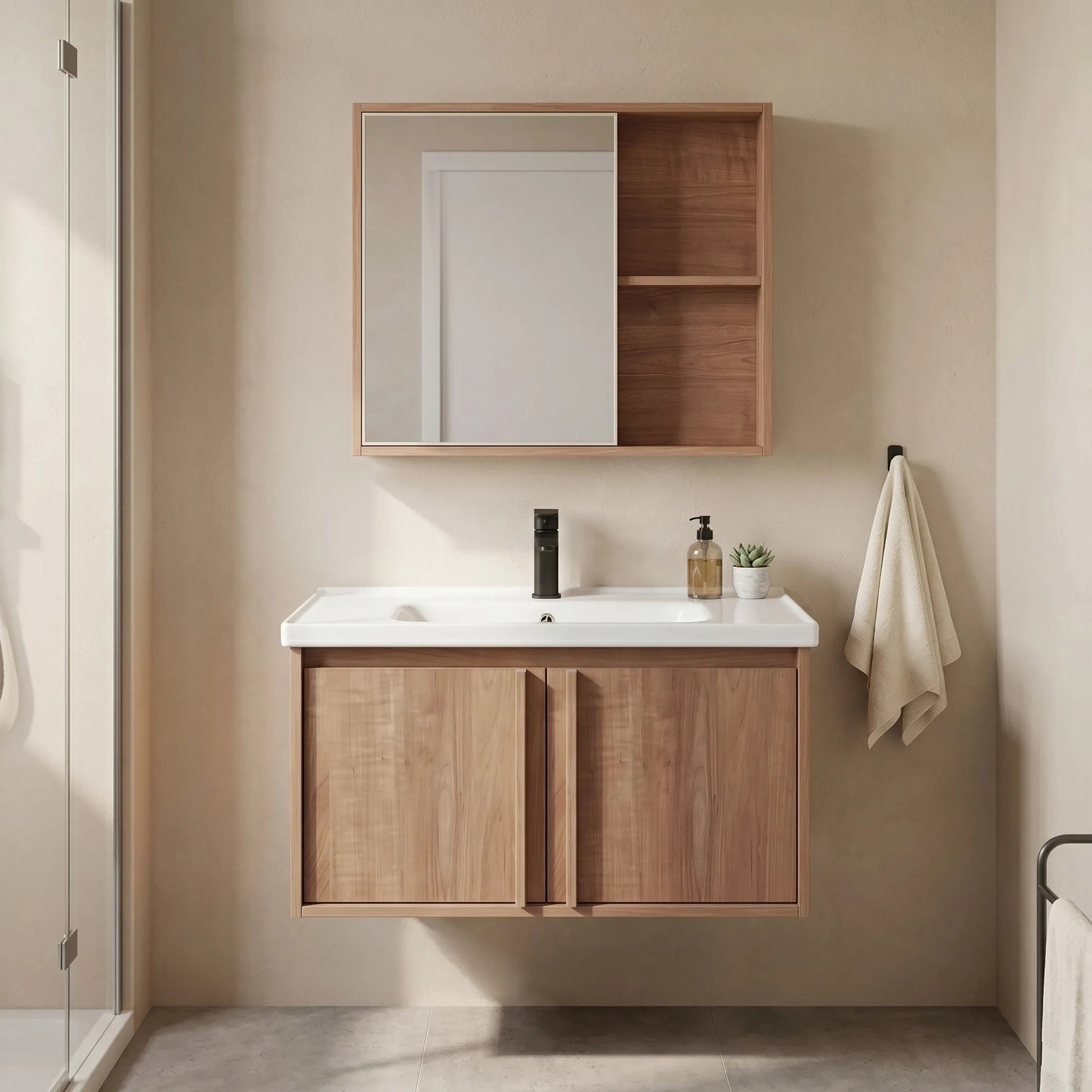 Set mobilier de baie cu lavoar Gama T25023 HHL 70CM  1