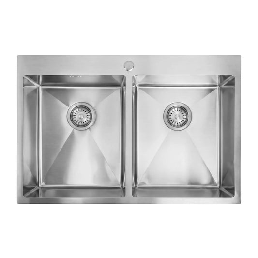 Chiuvetă inox REA Joel BRUSH STEEL fără robinet de bucătărie 1