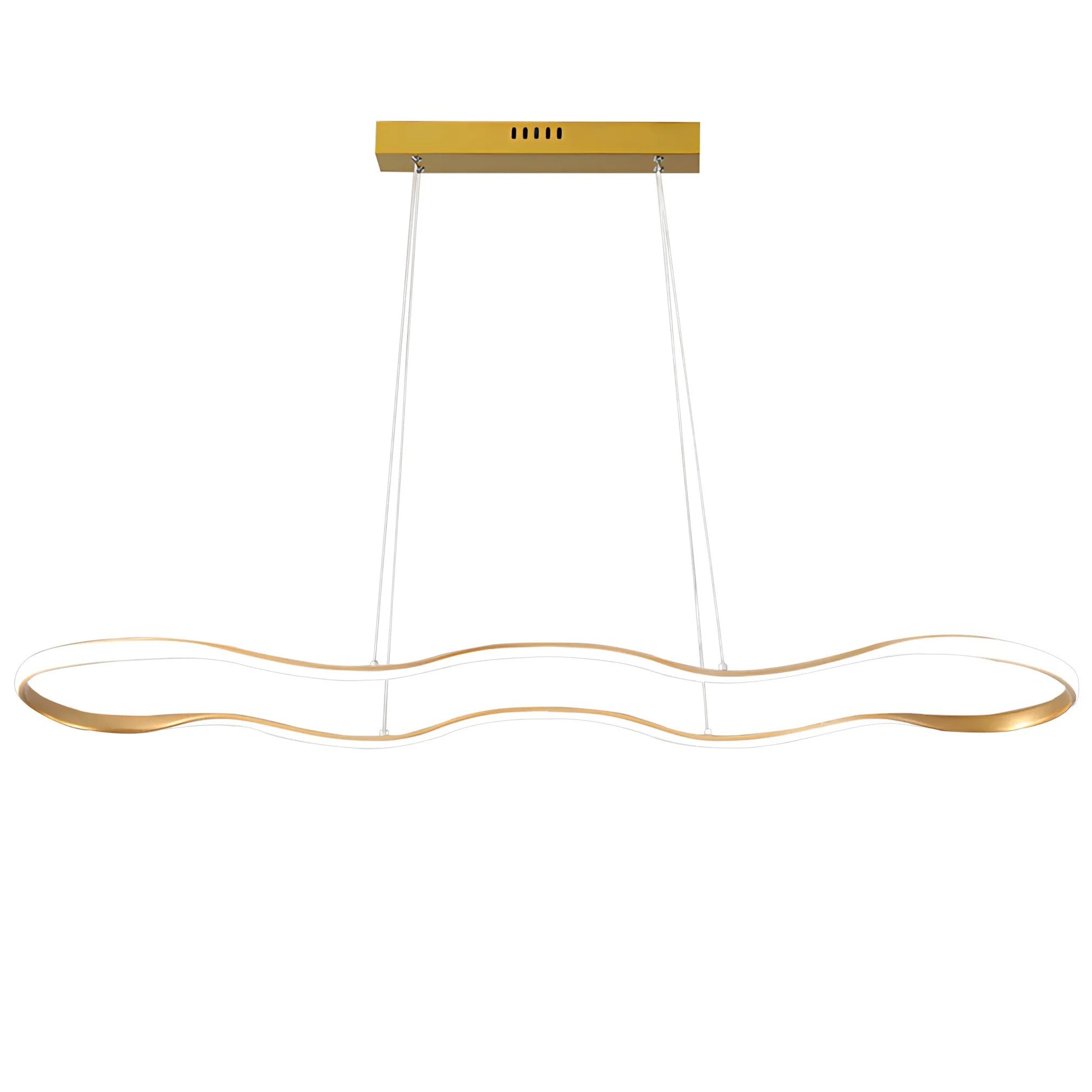 Lampă suspendată LED de tavan LHJ027-CP 100cm aurie  1