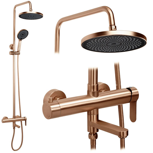 Set de Duș Rea Arcos brush copper  1