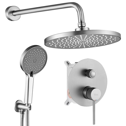 Set de dus incastrat Rea Lungo Stripe Nickel Brush + BOX  1