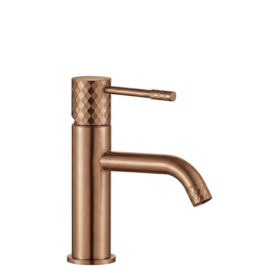 Baterie pentru lavoar Rea Lungo Diamond Brush Copper  1
